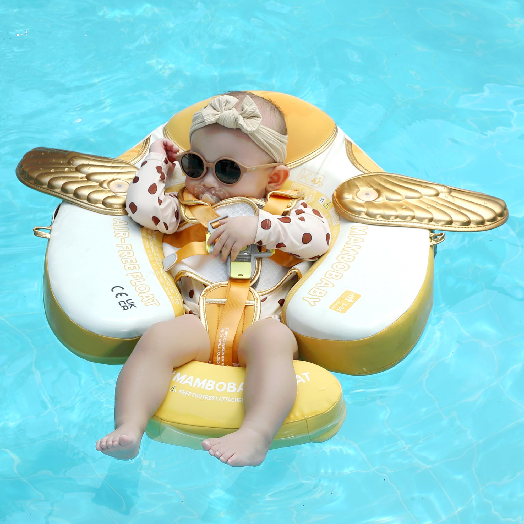 HECCEI Mambobaby Global Limited Edition Gold design for stylish pool days