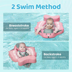 HECCEI Mambobaby float includes a removable canopy with UPF50+ protection.