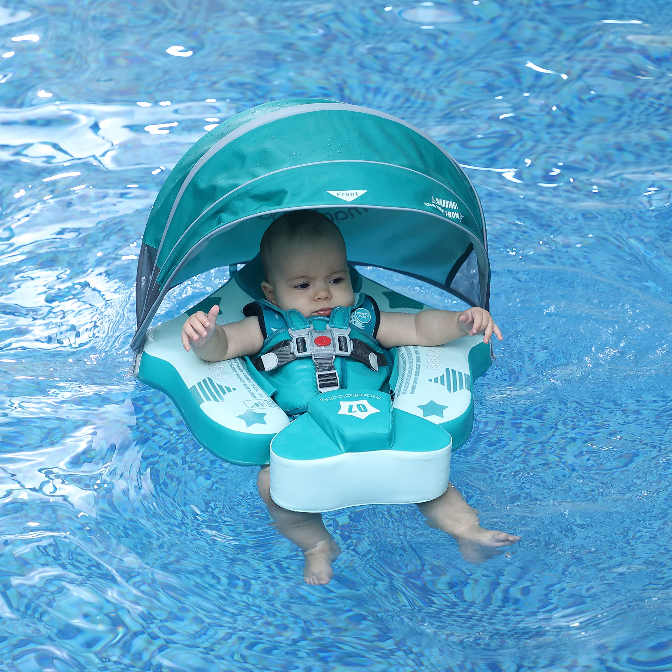 HECCEI Mambobaby float removable canopy provides sun shade