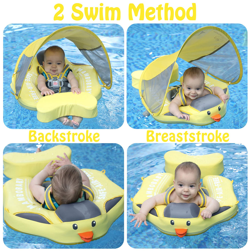 HECCEI Mambobaby Float features safety buckle for easy adjustment and secure fit.