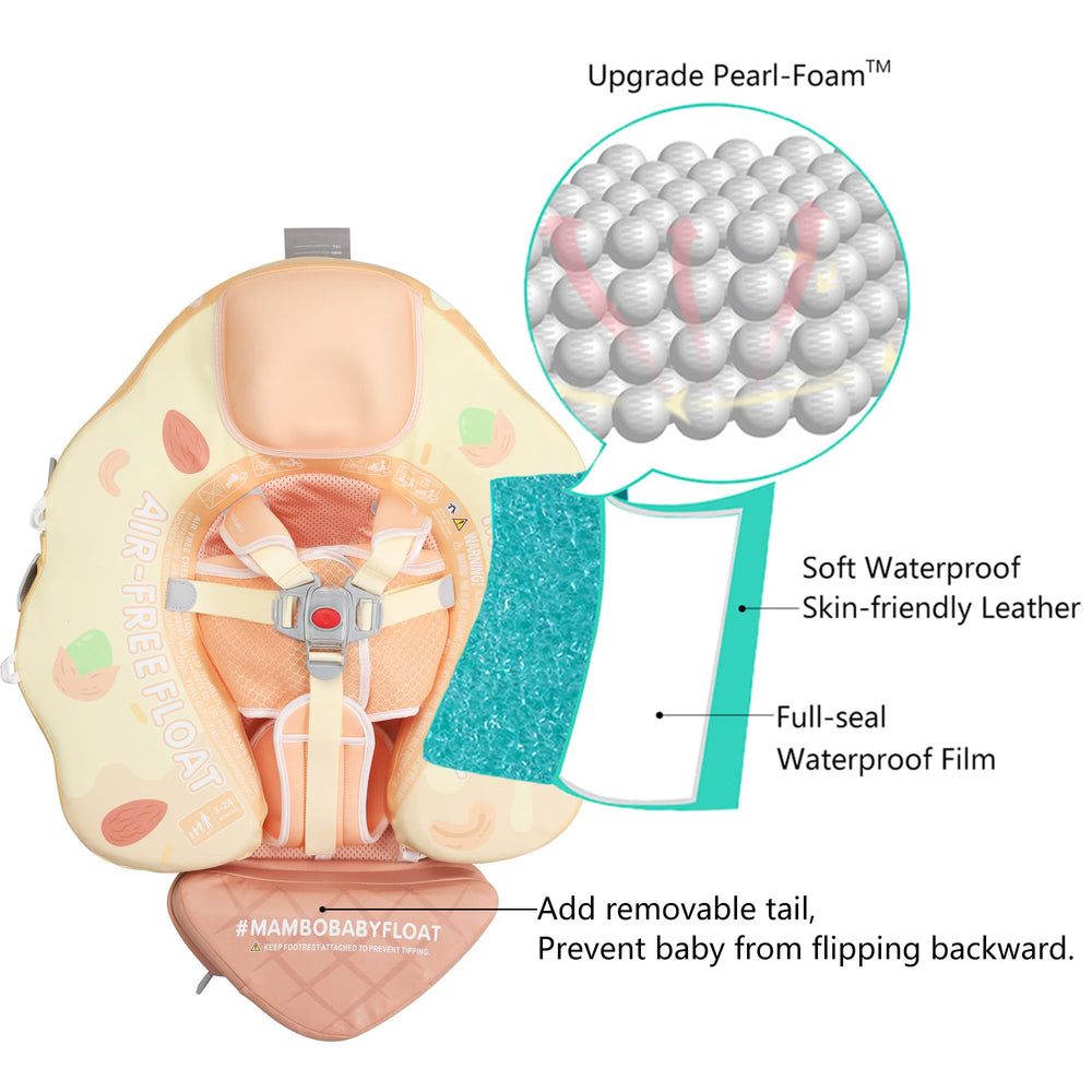 HECCEI Mambobaby float with five-point safety buckle for secure support.