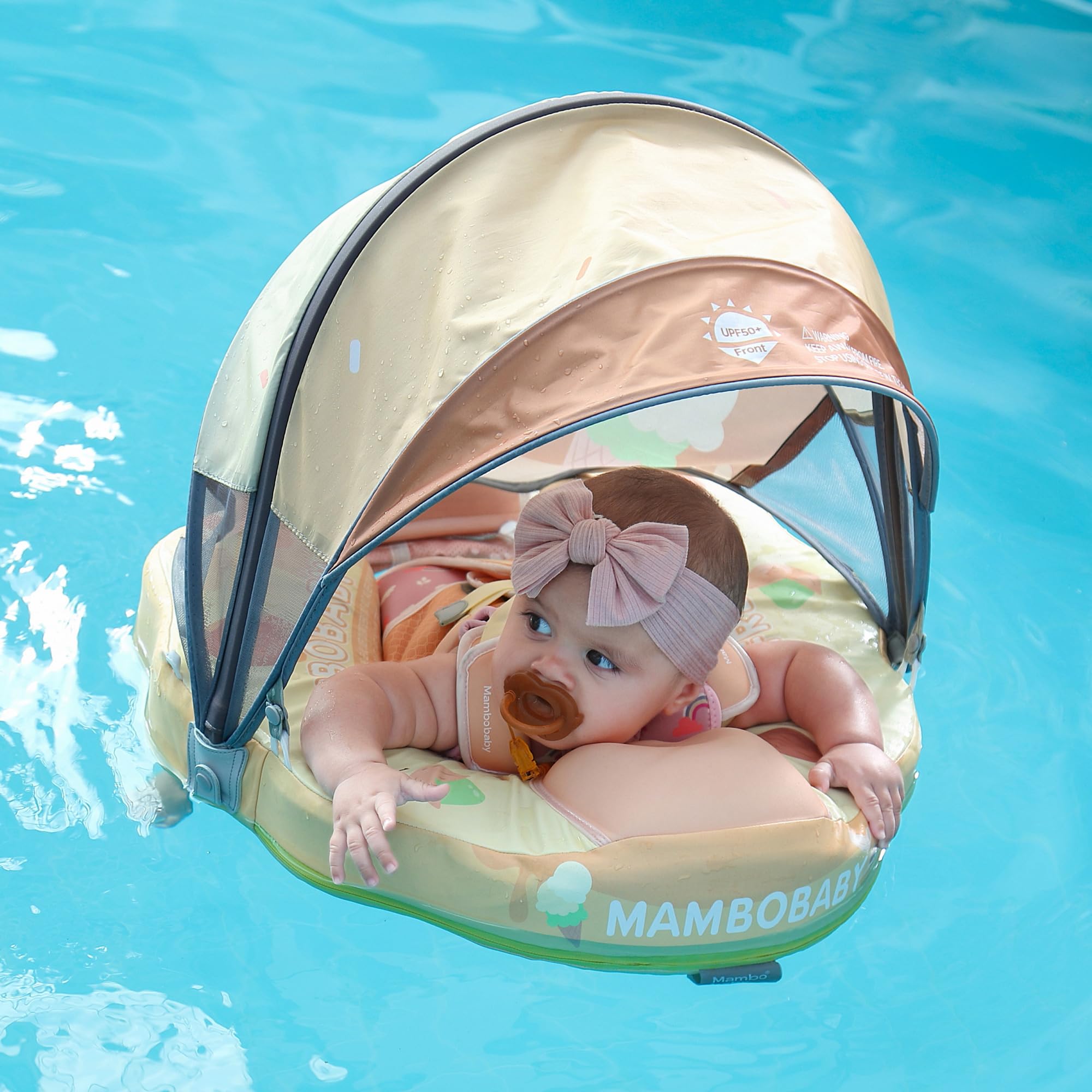 Soft leather-like material provides skin-friendly comfort in water.