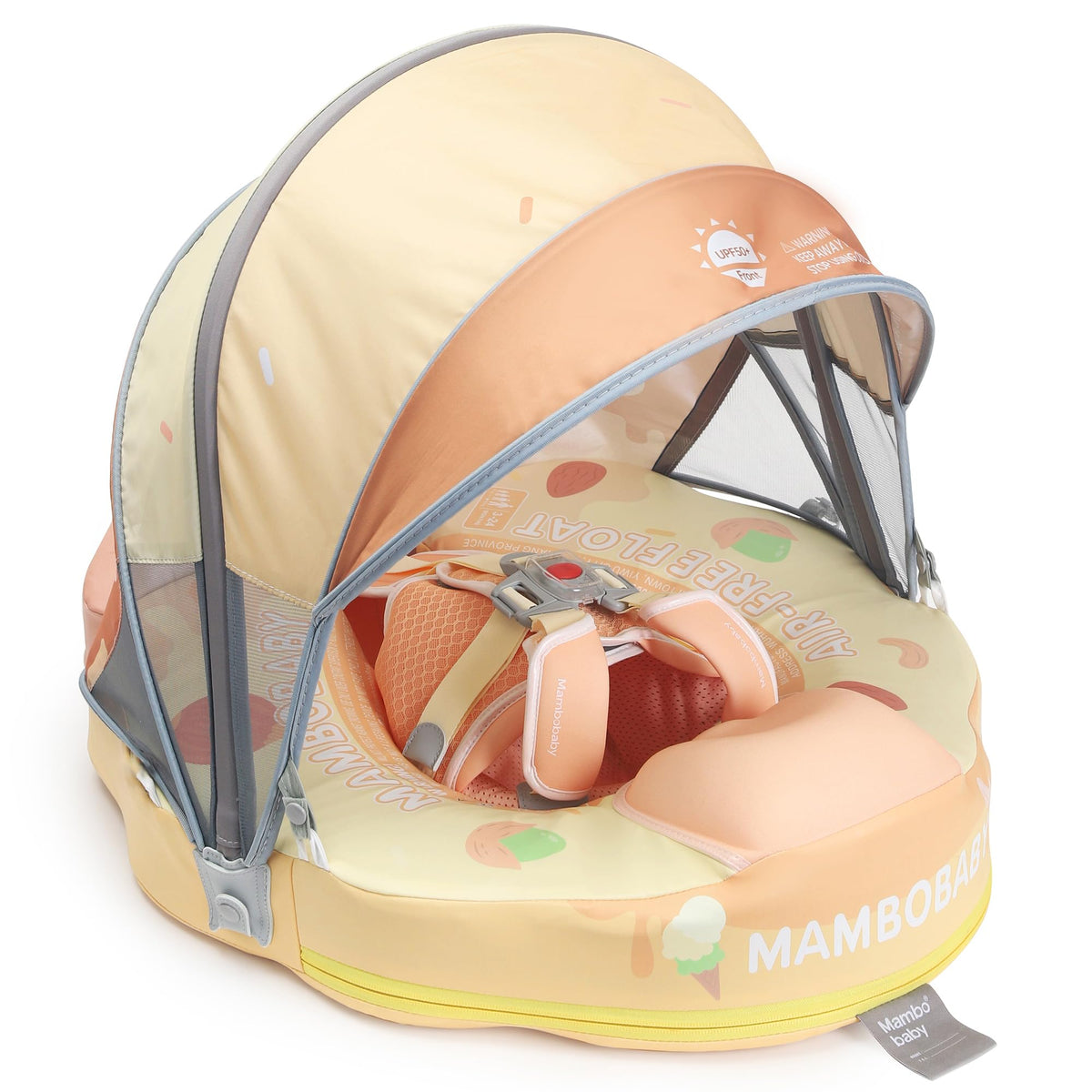 HECCEI Mambobaby float with removable tail for stability and water fun.