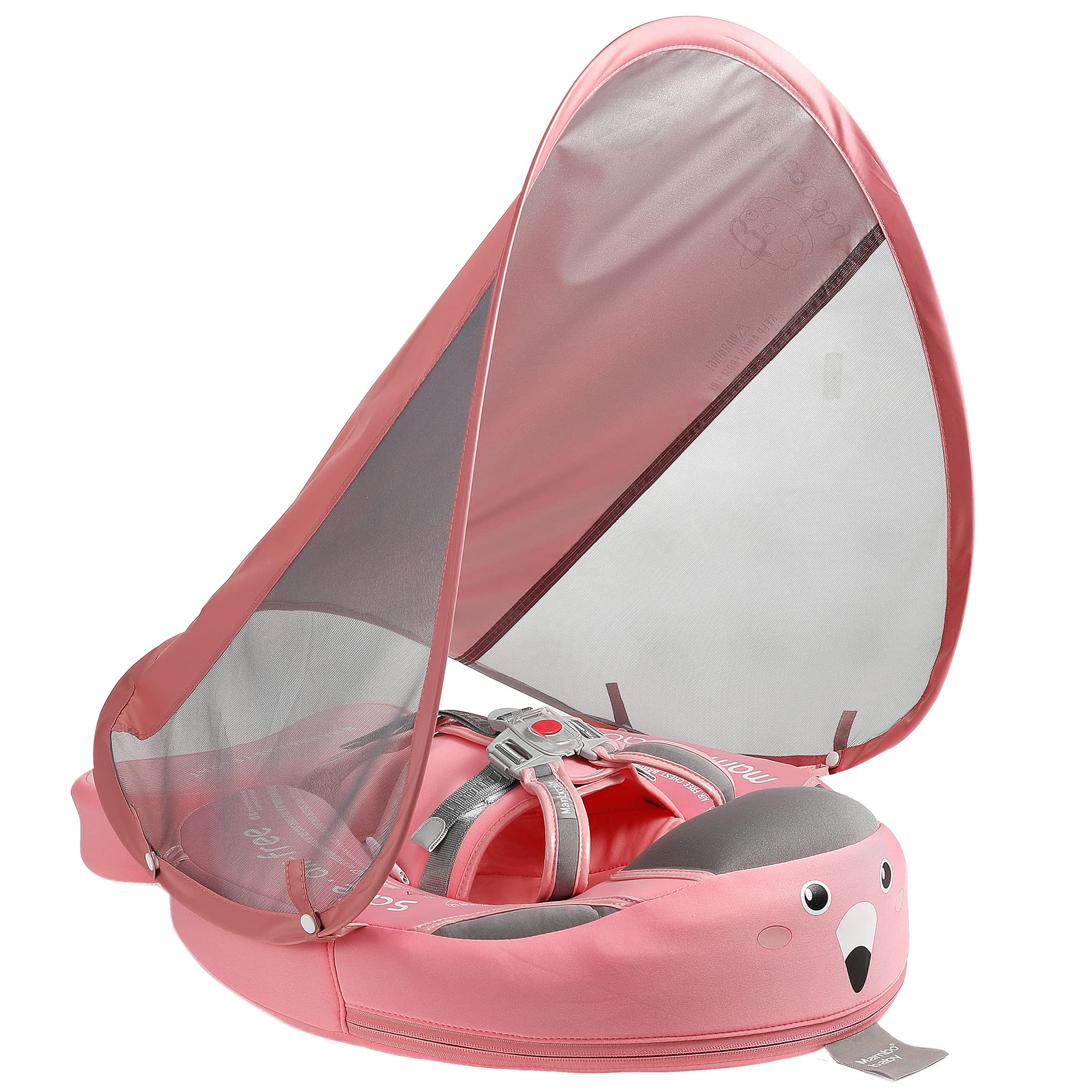 HECCEI Mambobaby Float with canopy provides sun protection during pool play