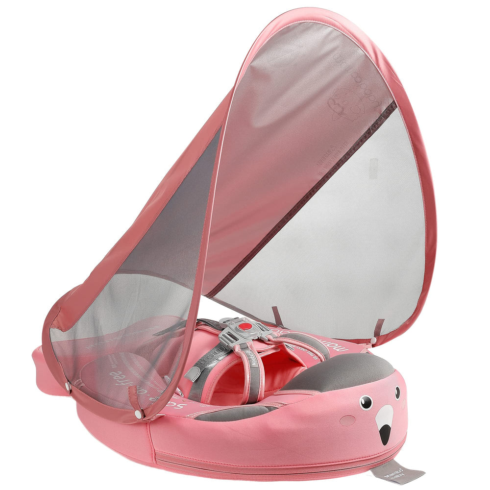 HECCEI Mambobaby Float with canopy provides sun protection during pool play