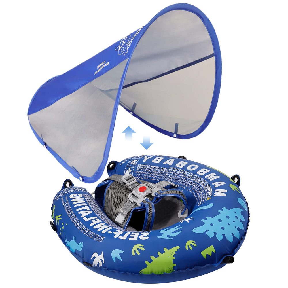 HECCEI Mambobaby float folded for travel, compact and easy to carry.