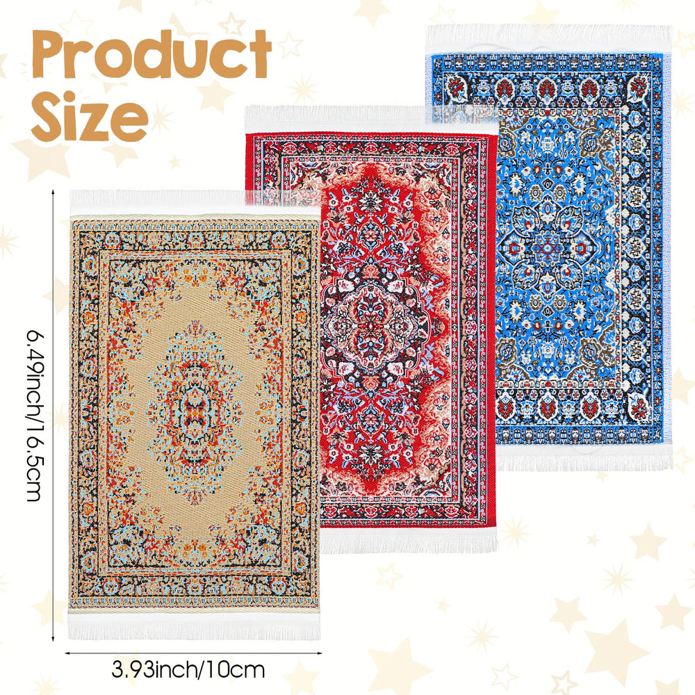 Heclia dollhouse rug red floral, enhances classic parlor settings with warm accents.