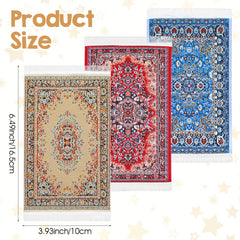Heclia dollhouse rug red floral, enhances classic parlor settings with warm accents.