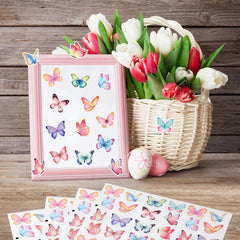 Hedeey watercolor butterfly design F on envelopes for festive style