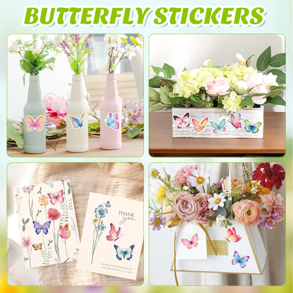 Hedeey watercolor butterfly design G for party favors