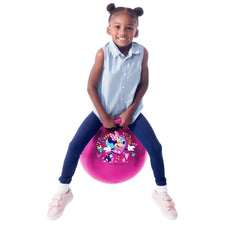 Hedstrom hopper ball inflates easily and stores flat for quick setup.