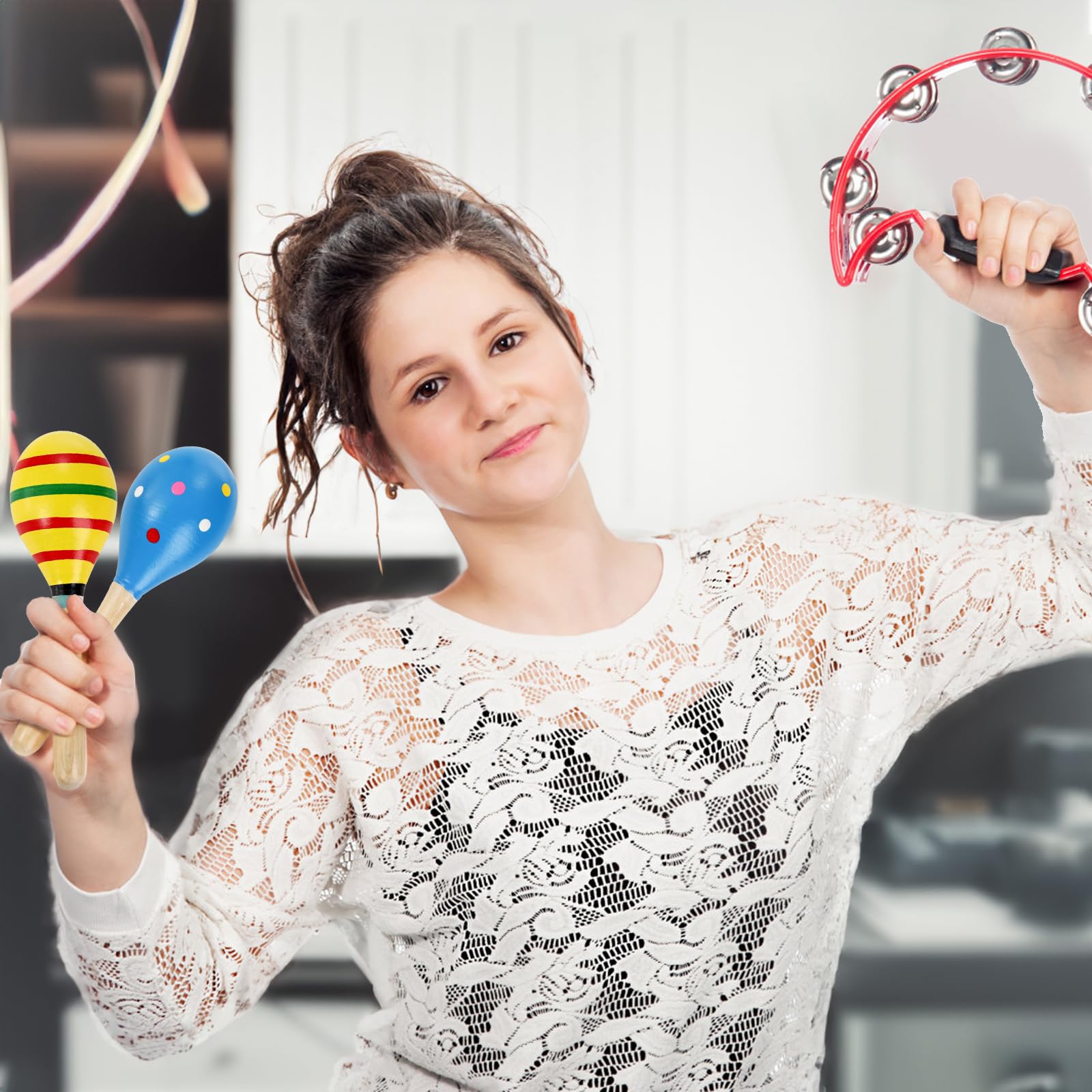 Hedume festival maracas perfect for Hawaiian-themed celebrations and events.