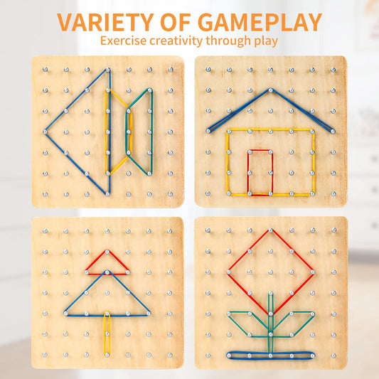 HEELWIRE pattern cards displaying geometric ideas to boost recognition