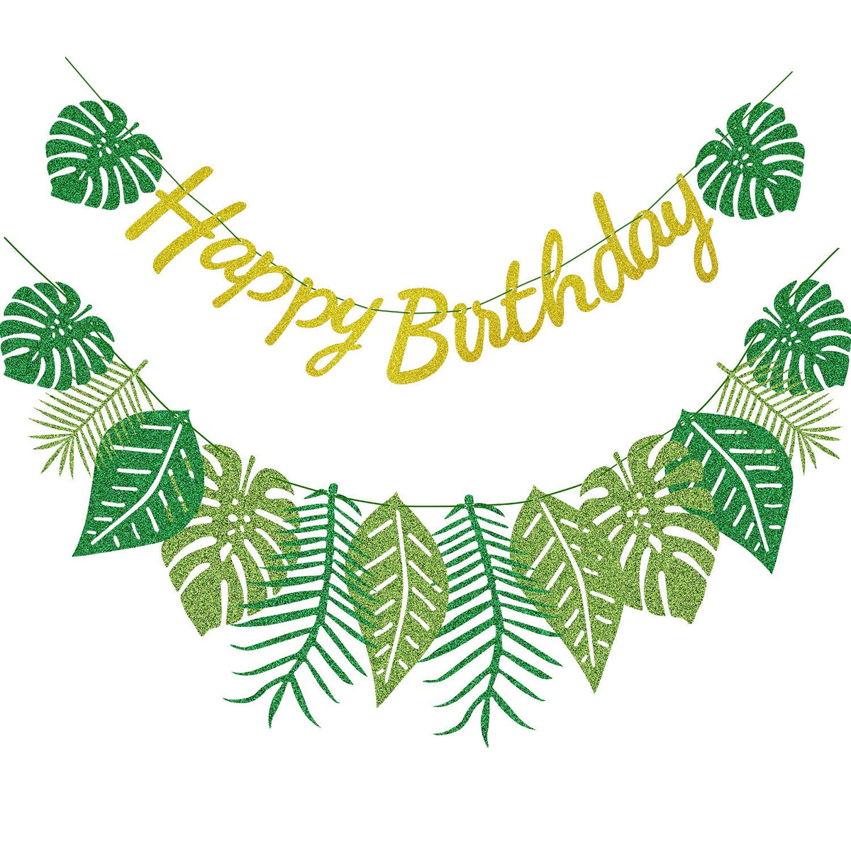 Hegbolke Hawaiian banner hanging setup creates a festive luau backdrop.