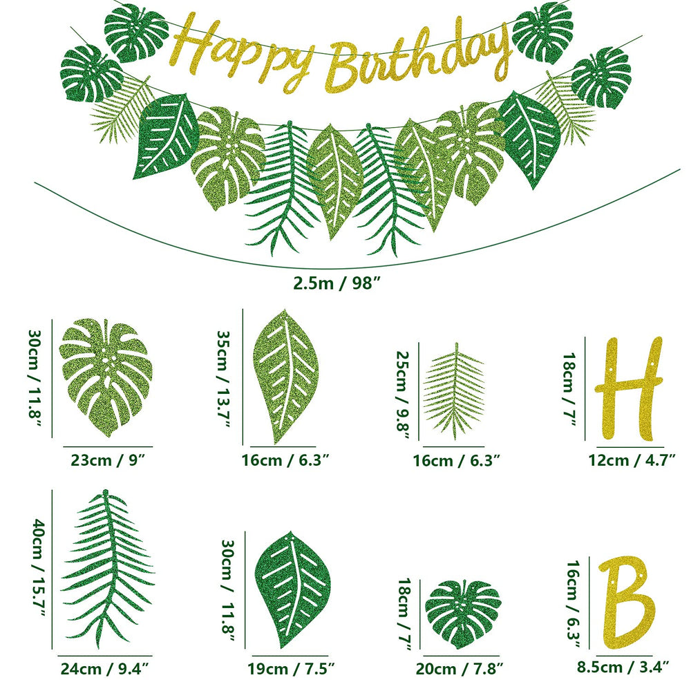 Hegbolke Hawaiian banner Luau theme elevates tropical event decor.
