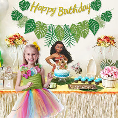 Hegbolke Hawaiian banner reusable decoration saves time and storage.