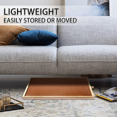 hehimhis puzzle board in use shows space-saving setup for small rooms.