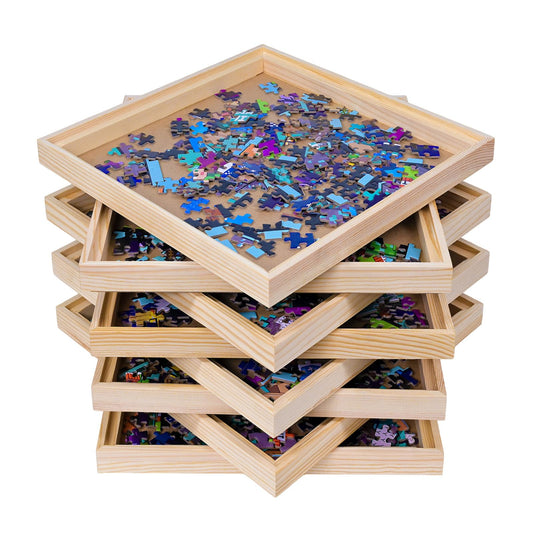 hehimhis puzzle trays front view for organized puzzling sessions