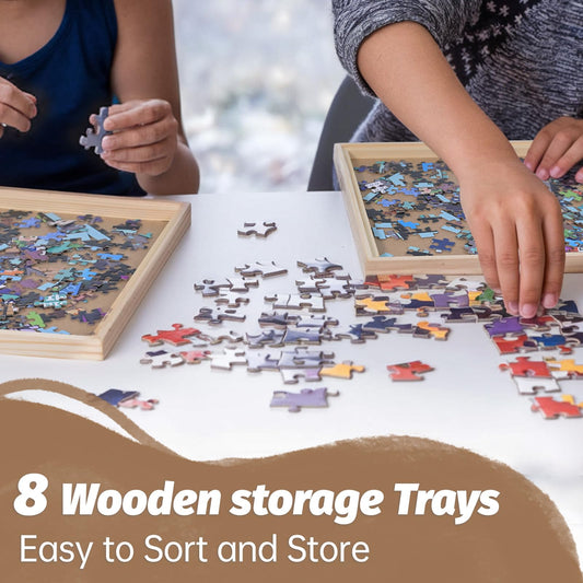 hehimhis puzzle trays stacked design saves space and travels easily