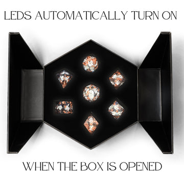 HEIMDALLR liquid core dice set hand-painted dice with crisp sharp edges
