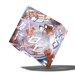 HEIMDALLR dice set showcases sharp-edged faces for quick readability