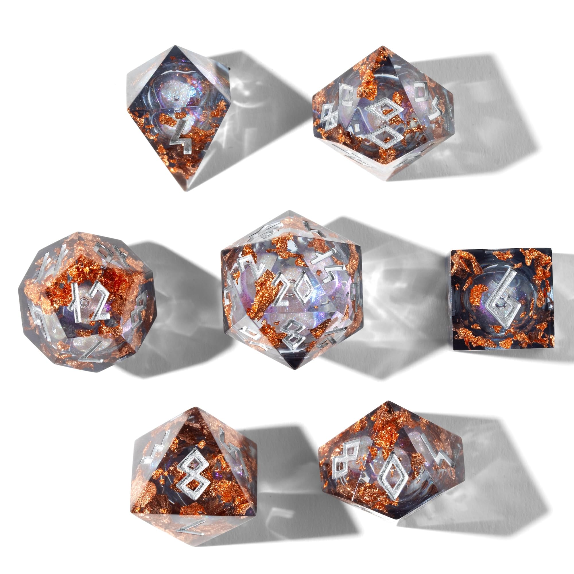 HEIMDALLR dice set features starry celestial design for immersive gameplay