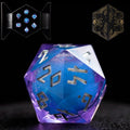 HEIMDALLR Starshimmer liquid core dice with swirling core for immersive play.