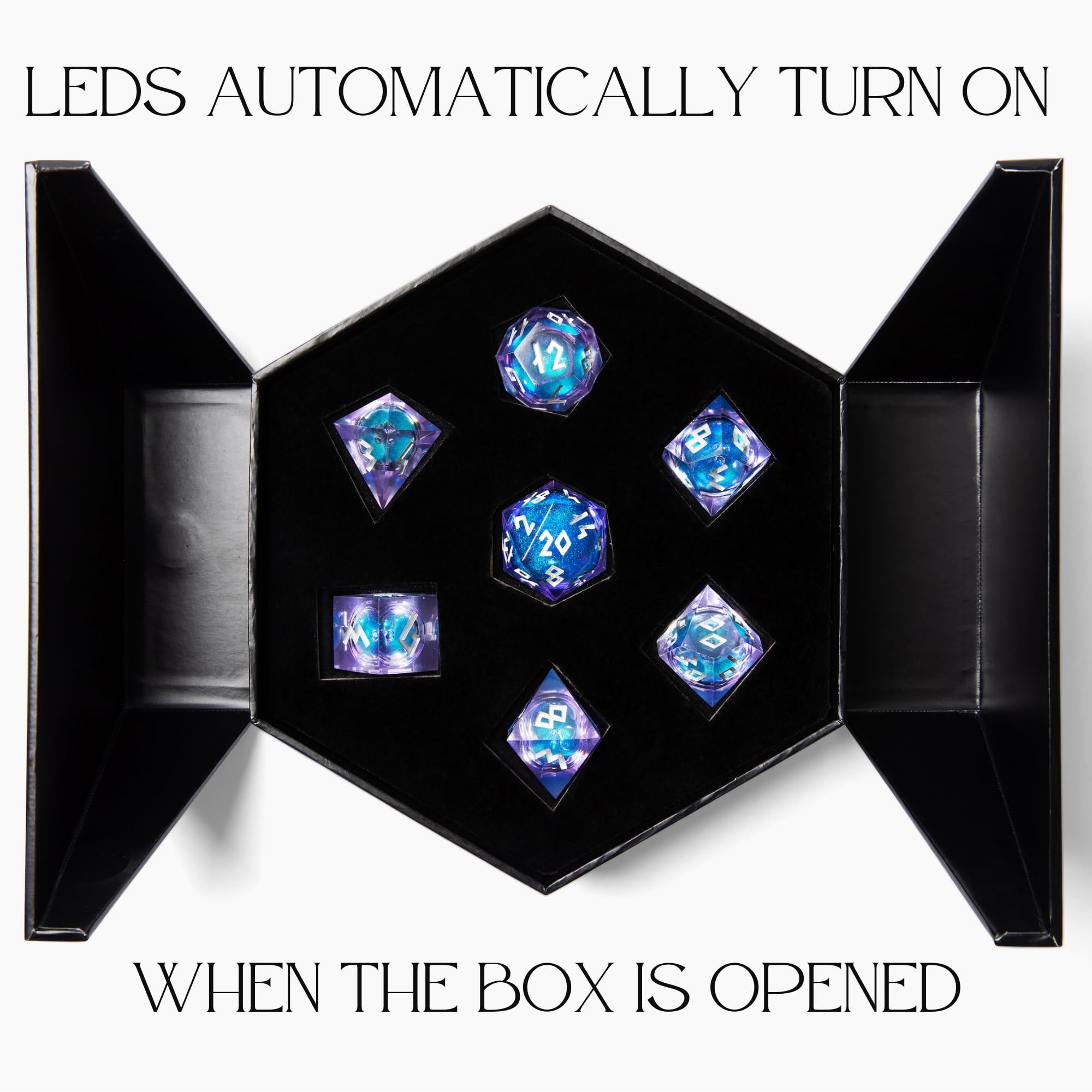 HEIMDALLR sharp-edge resin dice are hand-painted for premium readability.