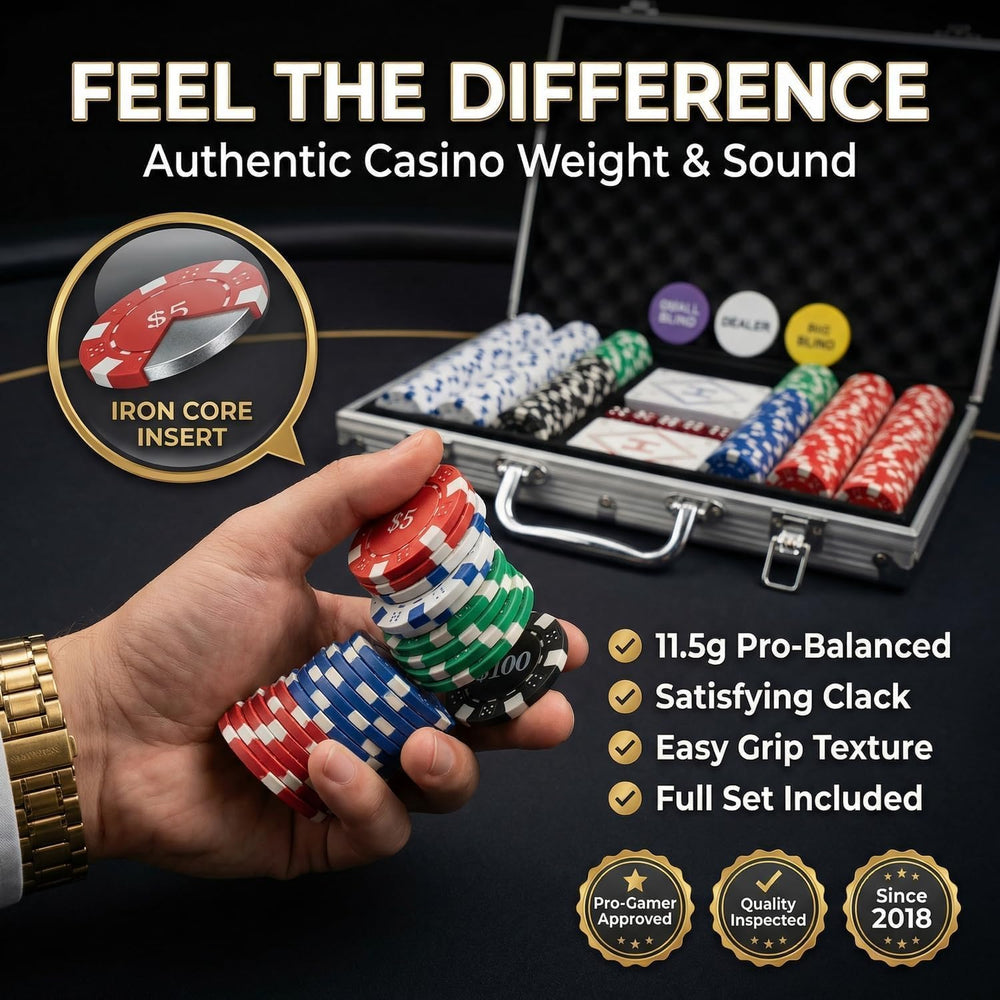 HEITOK aluminum travel case, rugged protection and easy transport for poker nights.