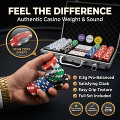 HEITOK aluminum travel case, rugged protection and easy transport for poker nights.