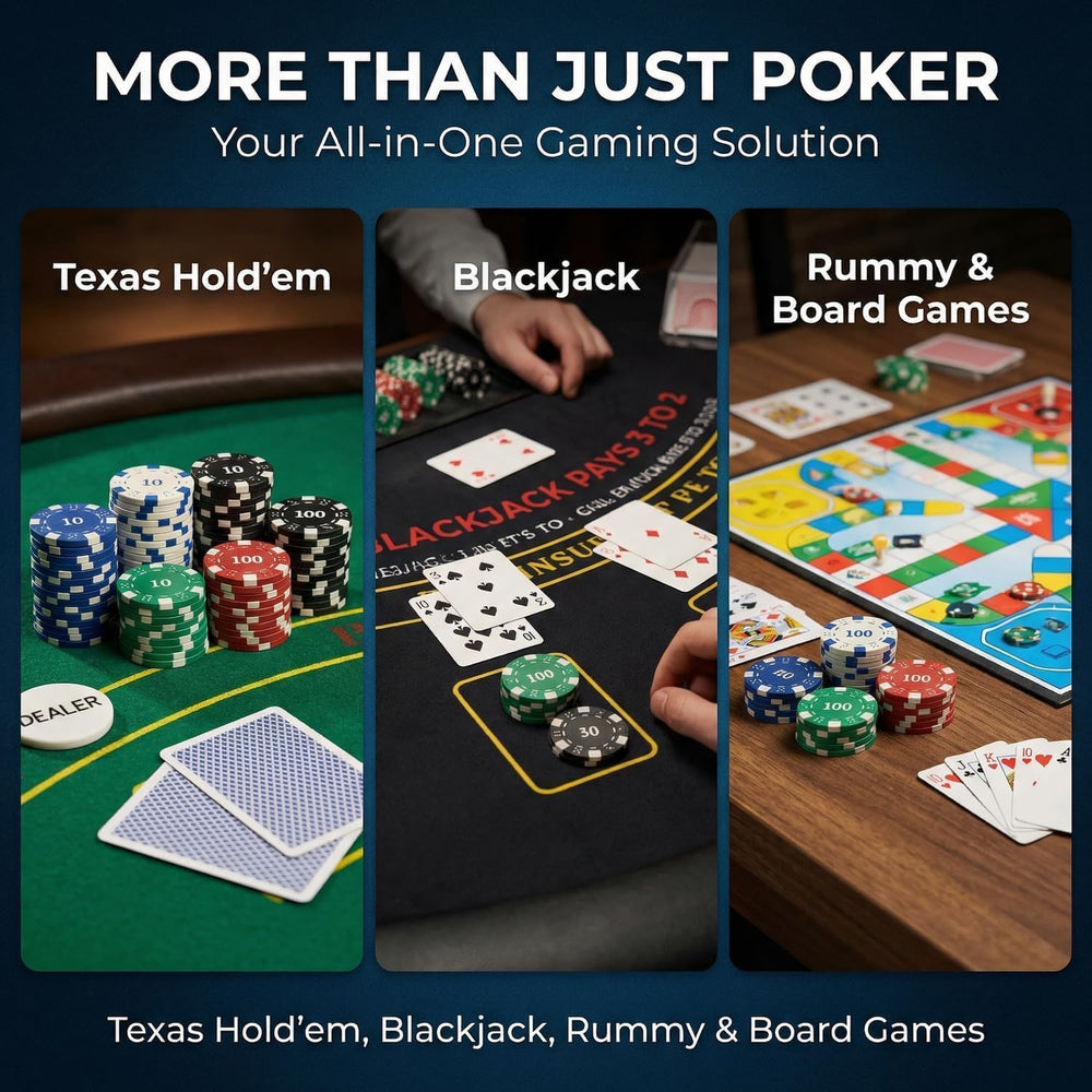 HEITOK dealer and blinds chips set to speed up pot calculations.