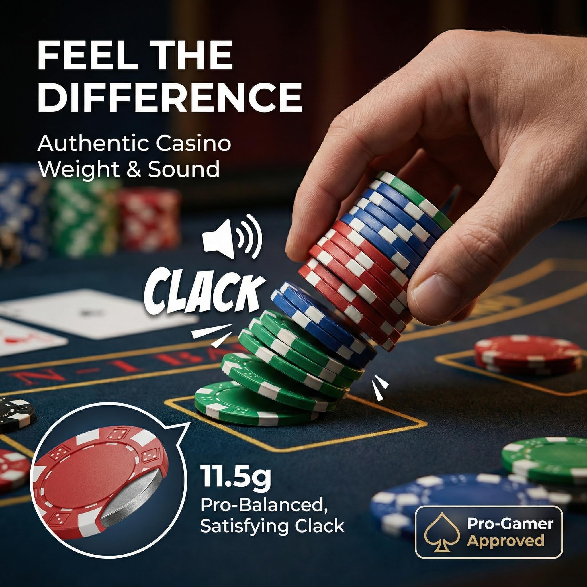 HEITOK poker dice included for extra variety in play.