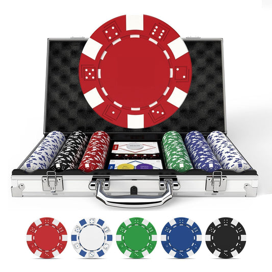 HEITOK poker chip set with color variety for customizable stakes and easy gameplay.
