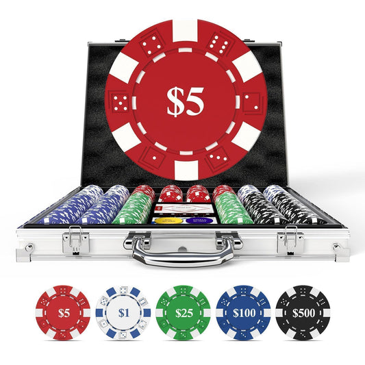HEITOK poker chips 500pcs, premium casino weight and color for authentic gameplay.