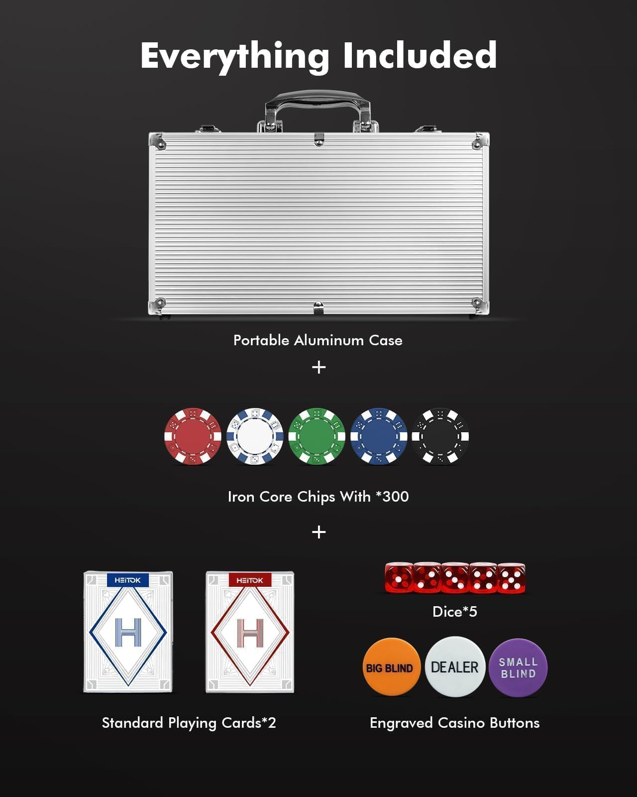 HEITOK portable case for travel-ready home games.