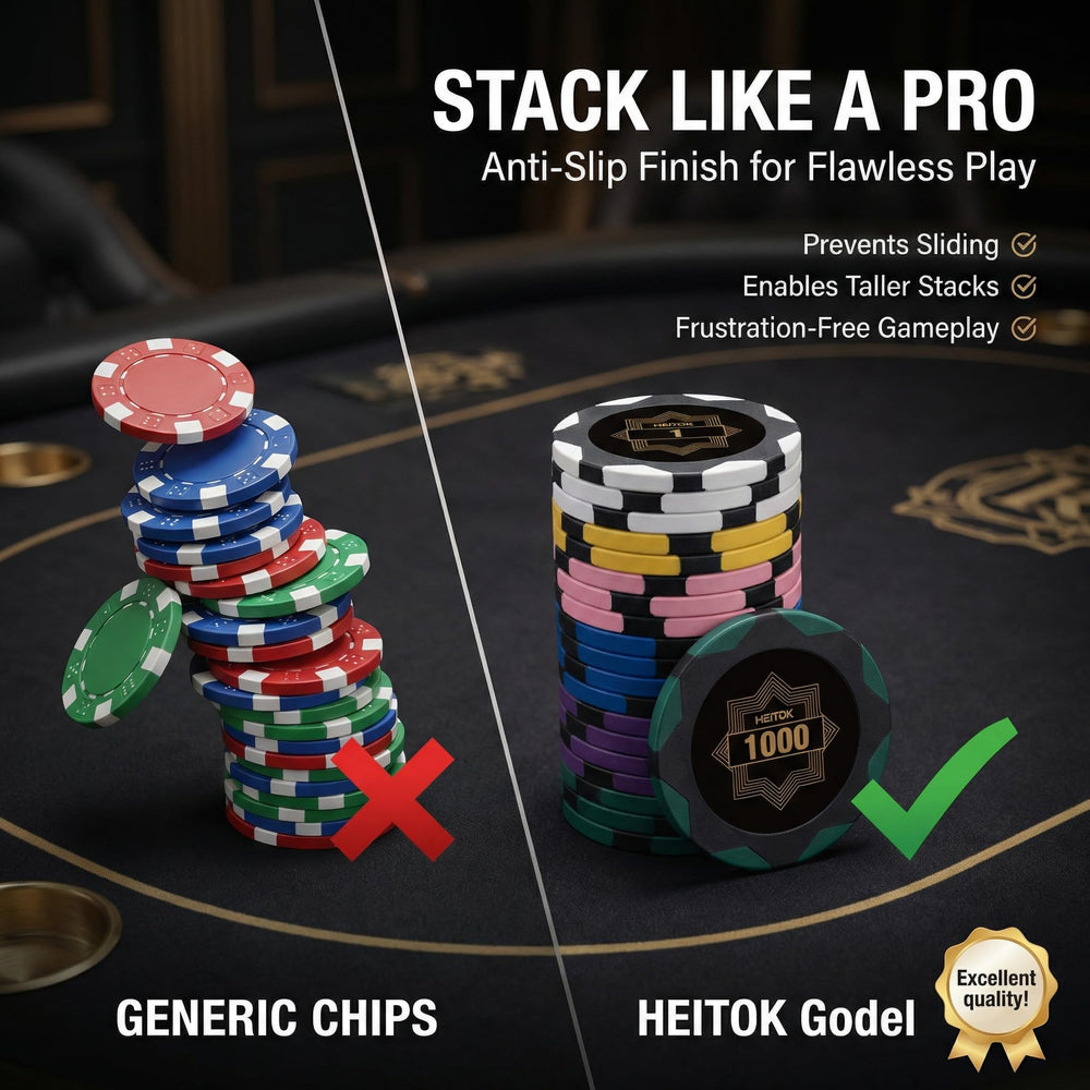 HEITOK two decks of playing cards included for instant rounds