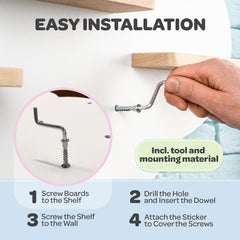 Easy-install Tonie box storage saves space and reduces clutter.