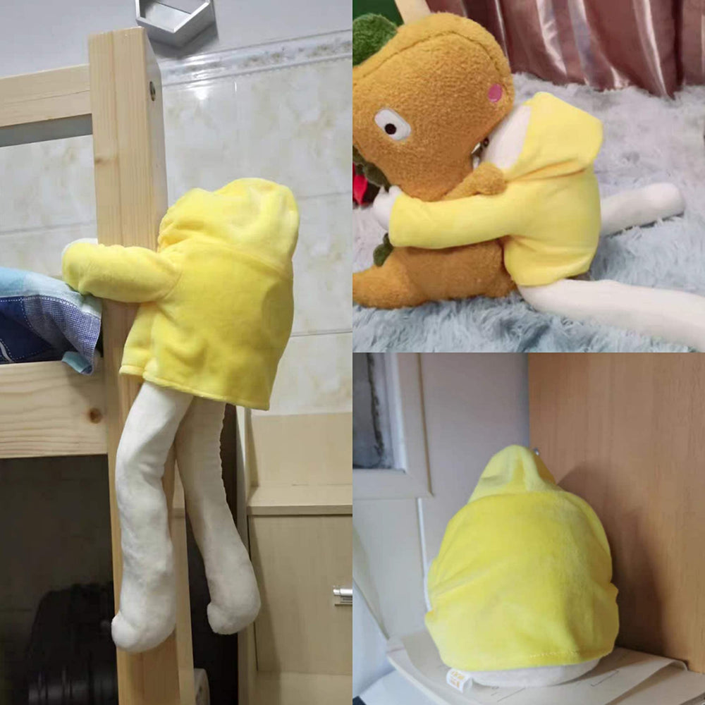 Helegesong banana man doll crafted from soft cotton material for cuddling
