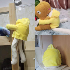 Helegesong banana man doll crafted from soft cotton material for cuddling