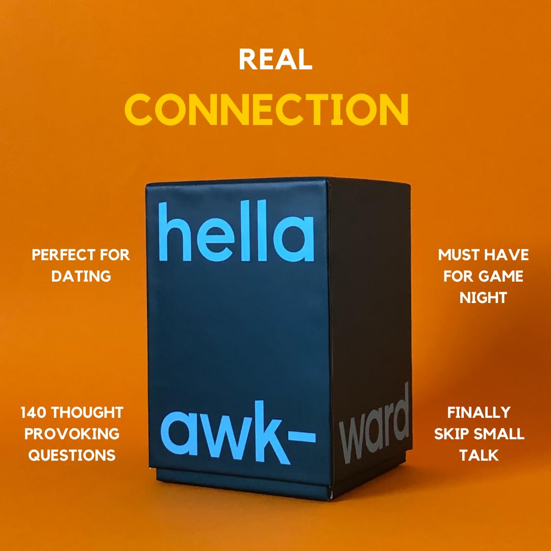 Hella Awkward card game packaging designed for gifting