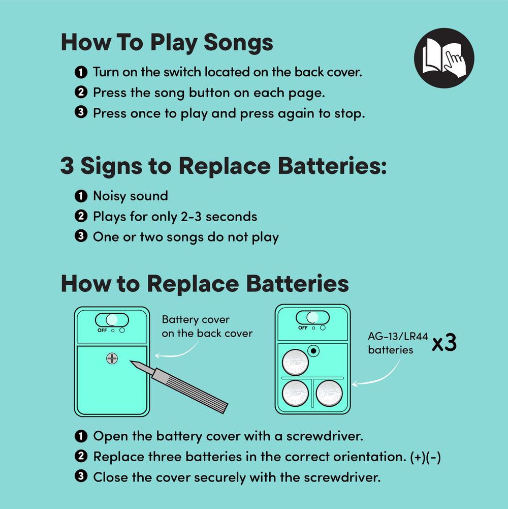 Hello 2 Kids batteries pre-installed for immediate use.