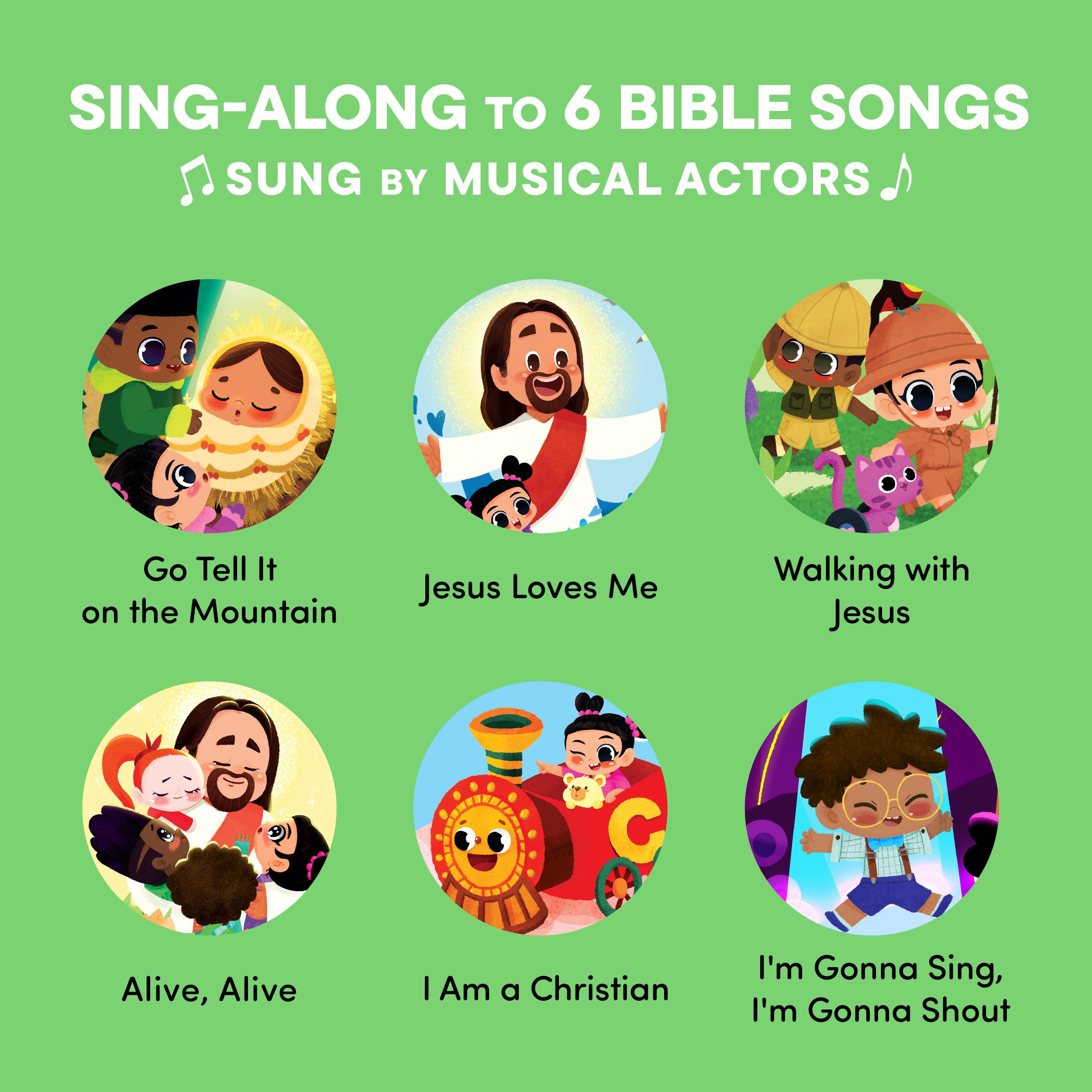 Hello 2 Kids Jesus Loves Me reading spread for shared story time