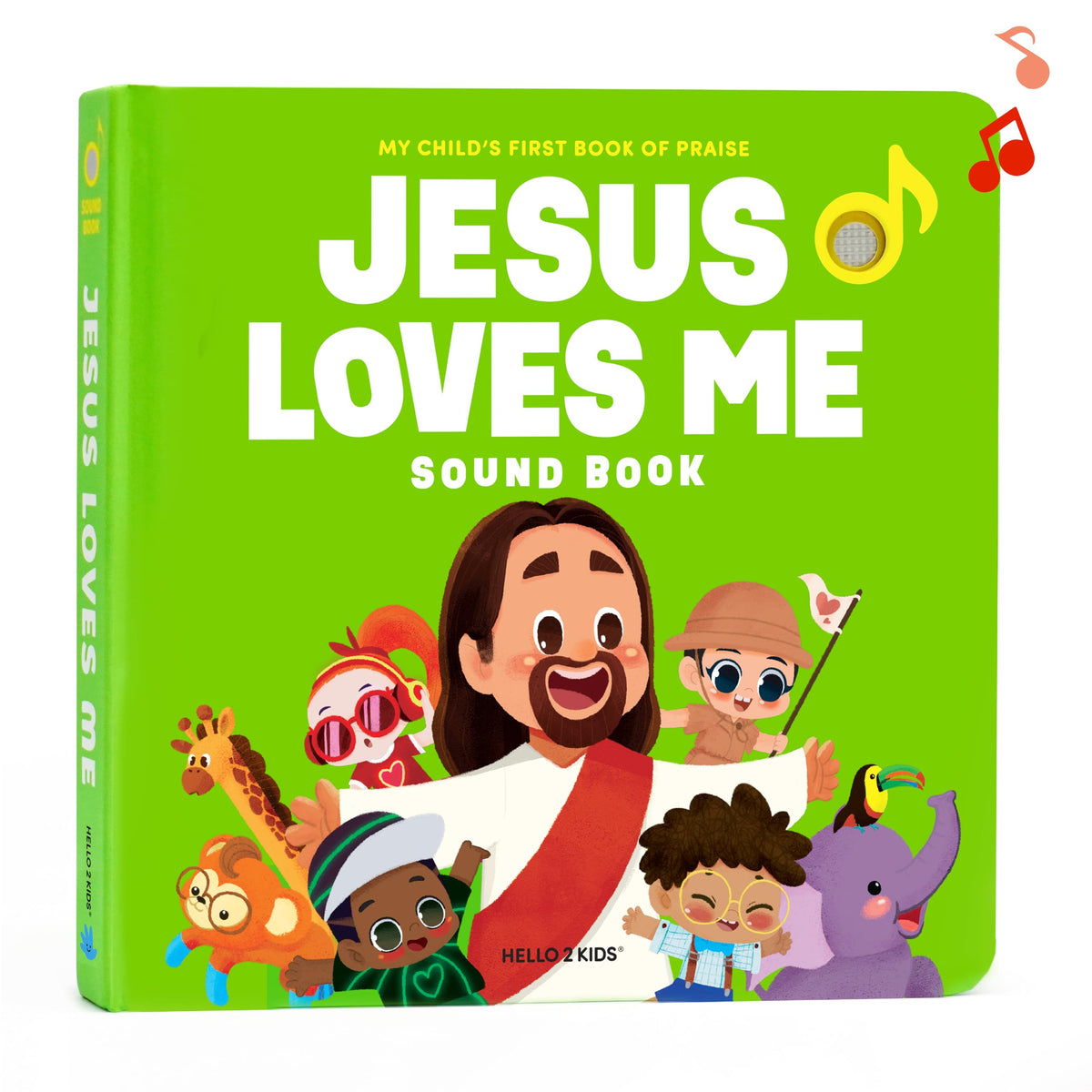 Hello 2 Kids Jesus Loves Me cover inviting toddlers to explore Bible stories