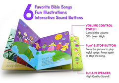 Holdable design of Hello 2 Kids Sing Along with Jesus for little hands