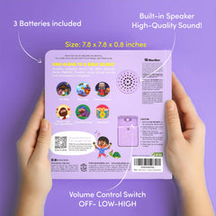 Hello 2 Kids volume control page for easy sound adjustment during play.