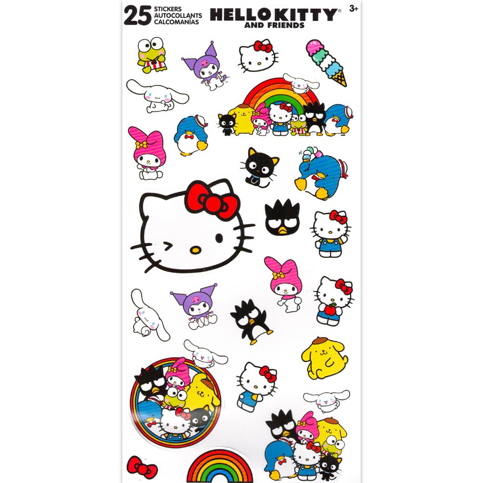 Hello Kitty coloring page preview page 1 showing bright colors
