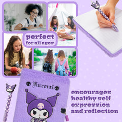 Hello Kitty journal is portable and fits backpacks and purses.