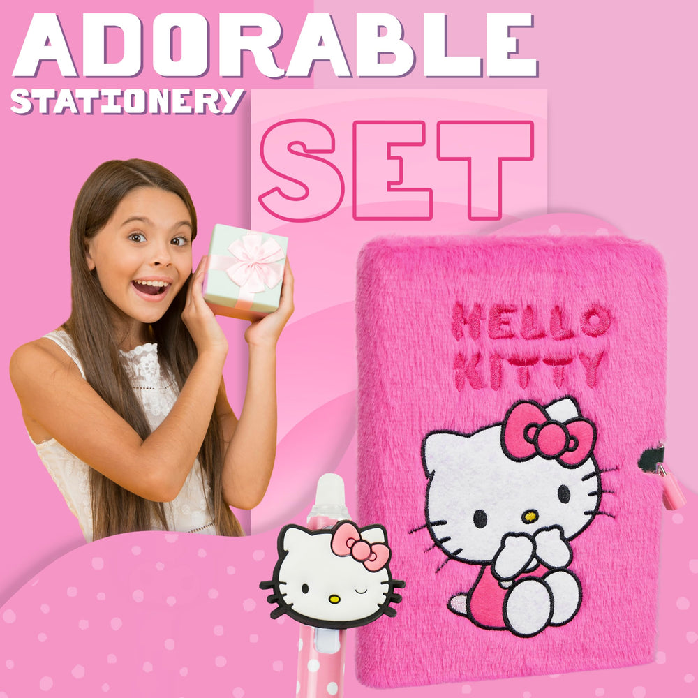 Hello Kitty diary set for school, work, or personal doodling sessions.