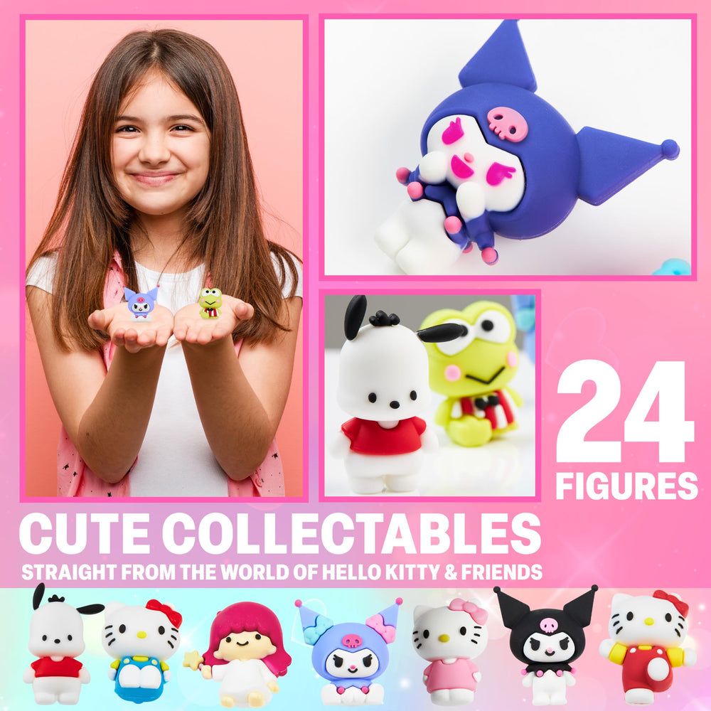 Hello Kitty figures soft-touch rubber texture, comfortable to hold