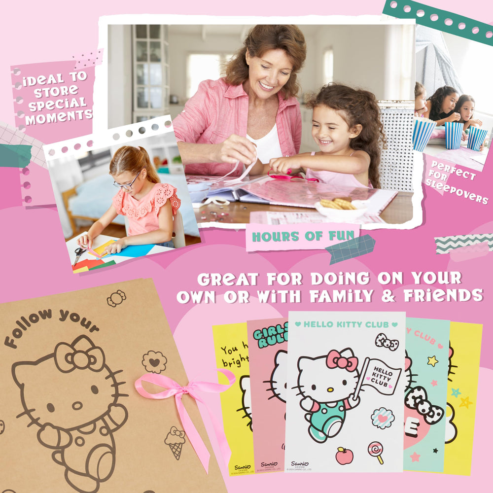 Hello Kitty scrapbook kit stamps with ink pad for cute impressions